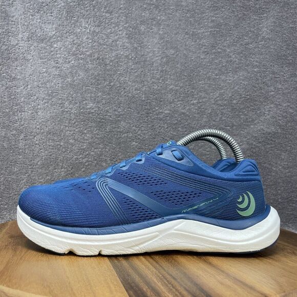 Topo Athletic Womens Magnifly 4 Admiral Blue Teal Wide Toe Running Shoes Size 8 - Picture 3 of 10
